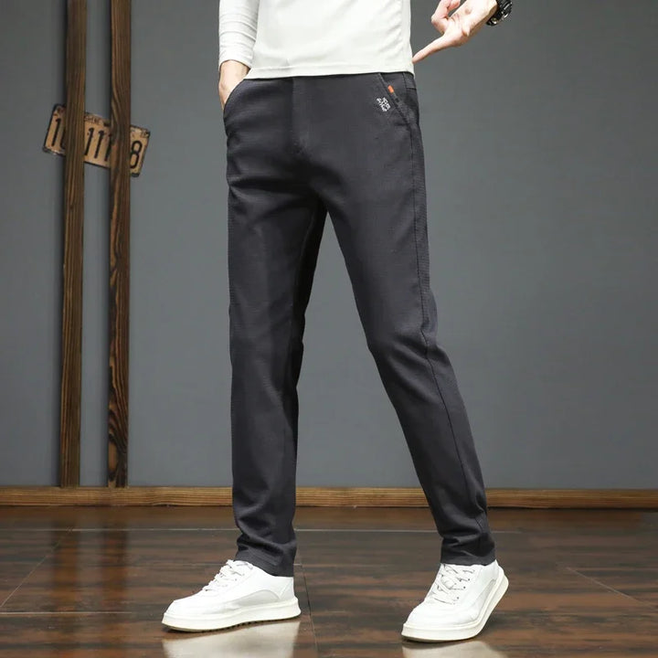Men's Cotton Blend Khaki Pants | Stylish Slim Fit for Autumn-Winter 5