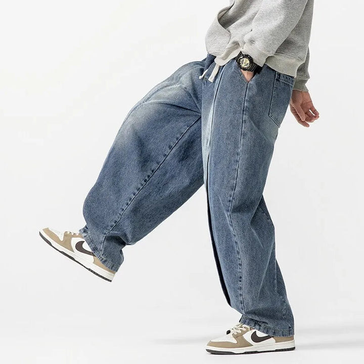Men's Cotton Blend Pleated Pants | Oversized 90s-Inspired Comfort Fit 3