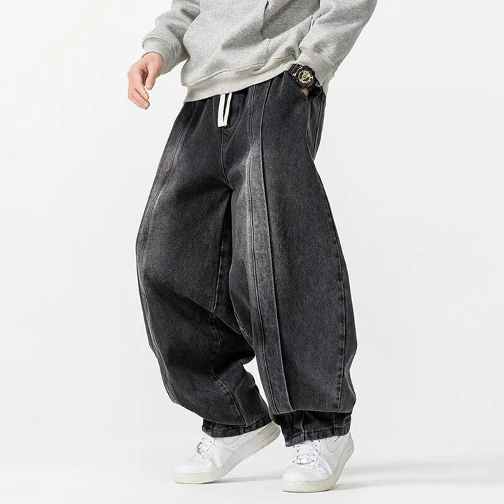 Men's Cotton Blend Pleated Pants | Oversized 90s-Inspired Comfort Fit 4