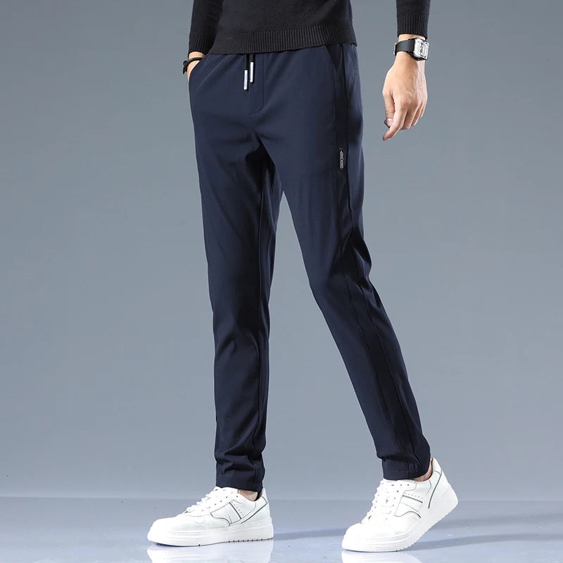 Men's Cotton Blend Slim Fit Trousers | Refined Day-to-Night Comfort 3