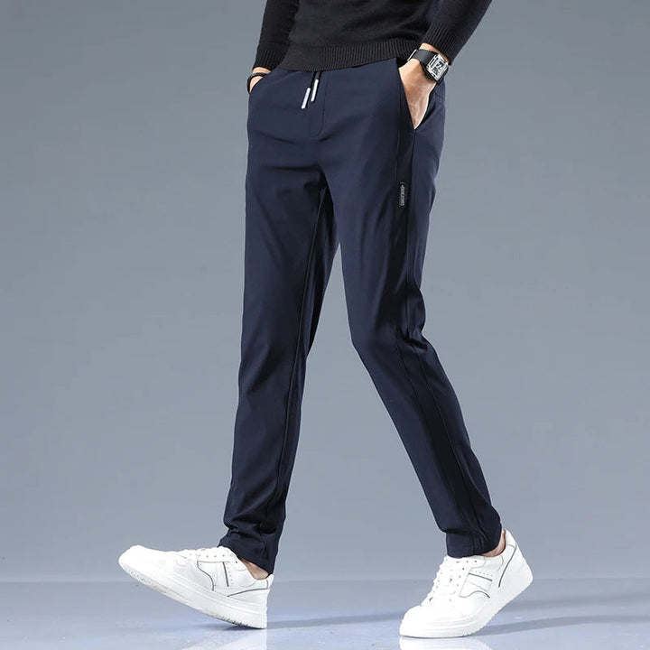 Men's Cotton Blend Slim Fit Trousers | Refined Day-to-Night Comfort 4
