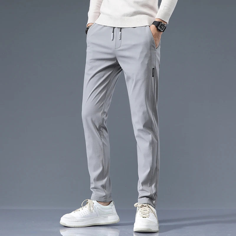 Men's Cotton Blend Slim Fit Trousers | Refined Day-to-Night Comfort 6
