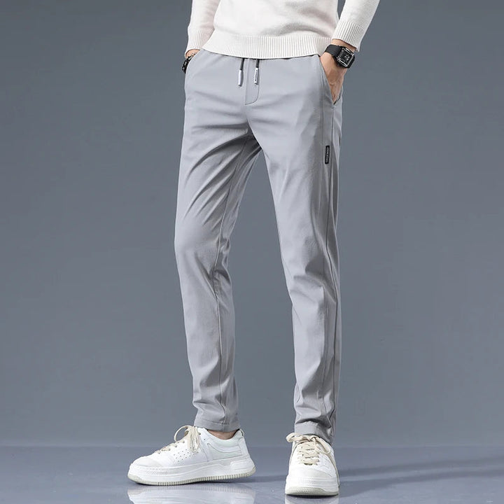 Men's Cotton Blend Slim Fit Trousers | Refined Day-to-Night Comfort 6