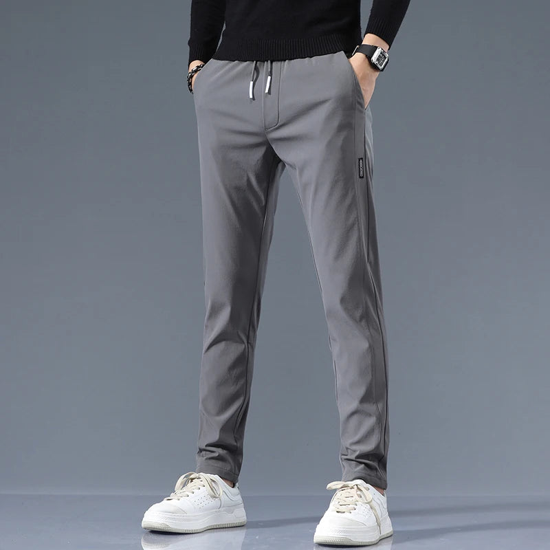 Men's Cotton Blend Slim Fit Trousers | Refined Day-to-Night Comfort 7