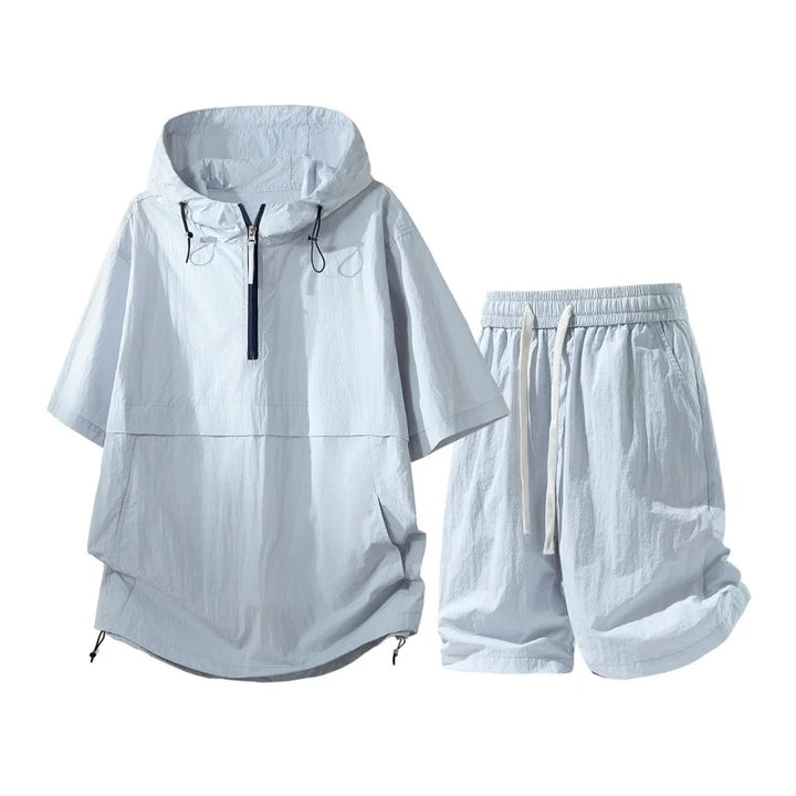 Men's Cotton Blend T-Shirt and Shorts Set | Lightweight Casual Summer Comfort 1