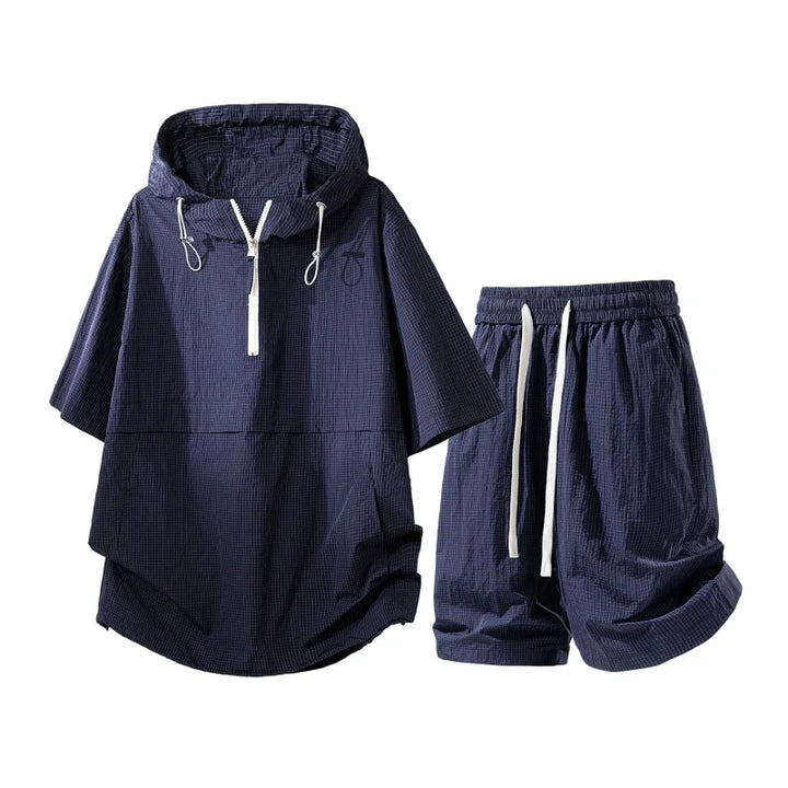 Men's Cotton Blend T-Shirt and Shorts Set | Lightweight Casual Summer Comfort 2