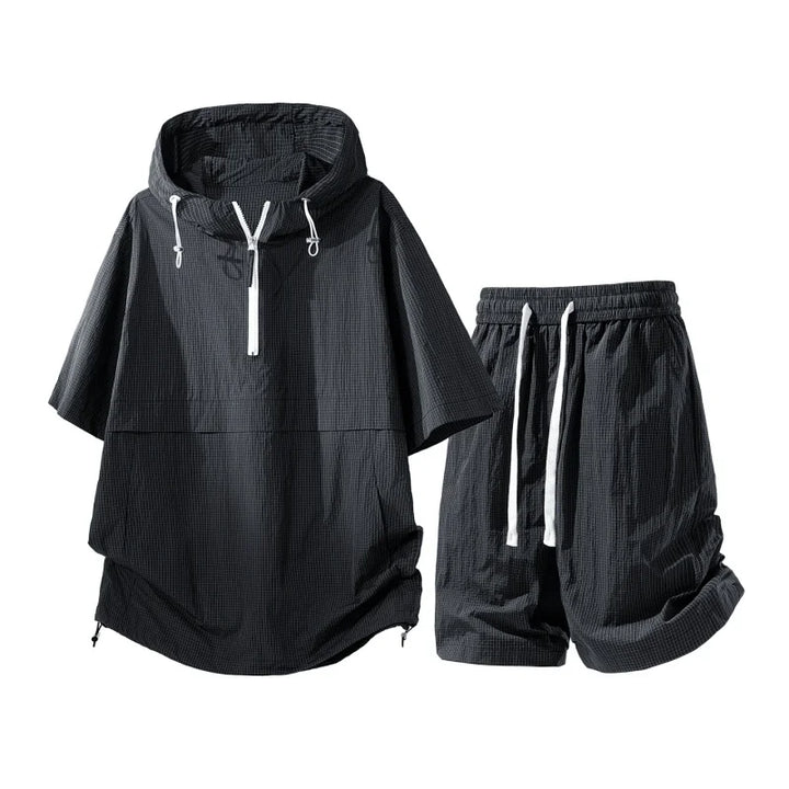 Men's Cotton Blend T-Shirt and Shorts Set | Lightweight Casual Summer Comfort 4