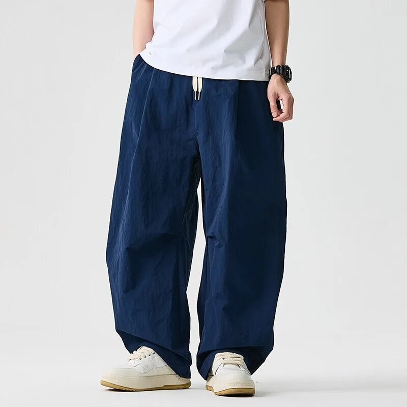 Men's Cotton Blend Wide Leg Pants | Bold Everyday Comfort Fit 1