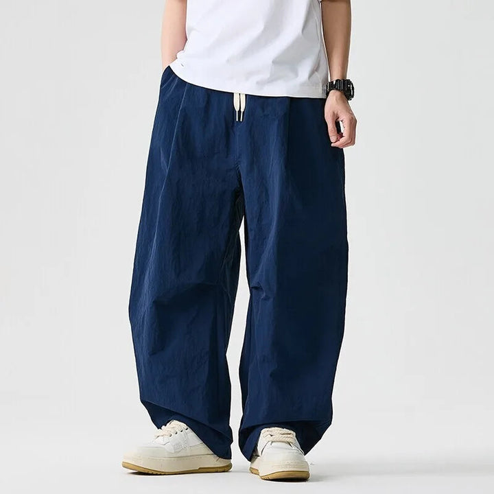 Men's Cotton Blend Wide Leg Pants | Bold Everyday Comfort Fit 1
