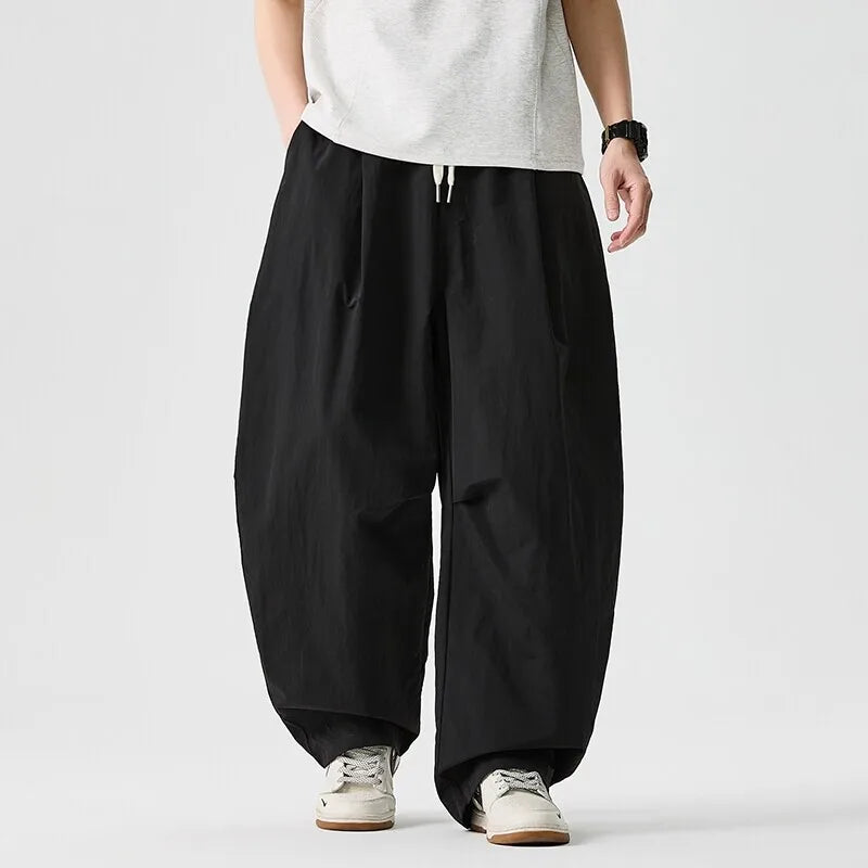 Men's Cotton Blend Wide Leg Pants | Bold Everyday Comfort Fit 2