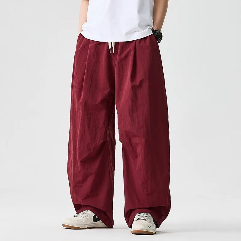 Men's Cotton Blend Wide Leg Pants | Bold Everyday Comfort Fit 3