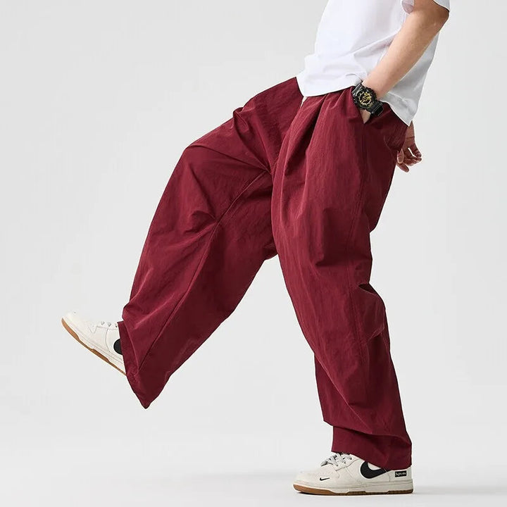 Men's Cotton Blend Wide Leg Pants | Bold Everyday Comfort Fit 5