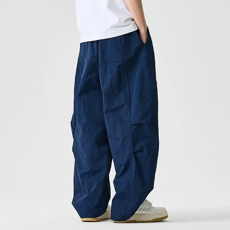 Men's Cotton Blend Wide Leg Pants | Bold Everyday Comfort Fit 6
