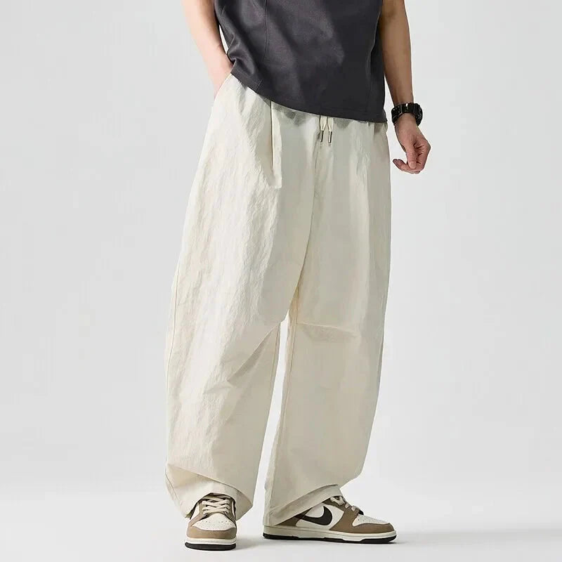 Men's Cotton Blend Wide Leg Pants | Bold Everyday Comfort Fit 7