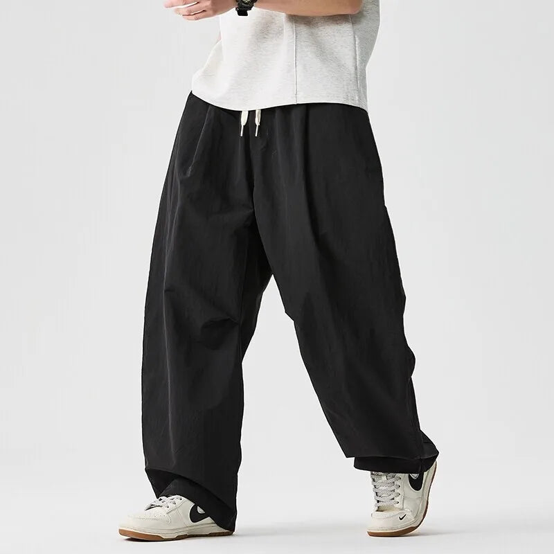Men's Cotton Blend Wide Leg Pants | Bold Everyday Comfort Fit 8