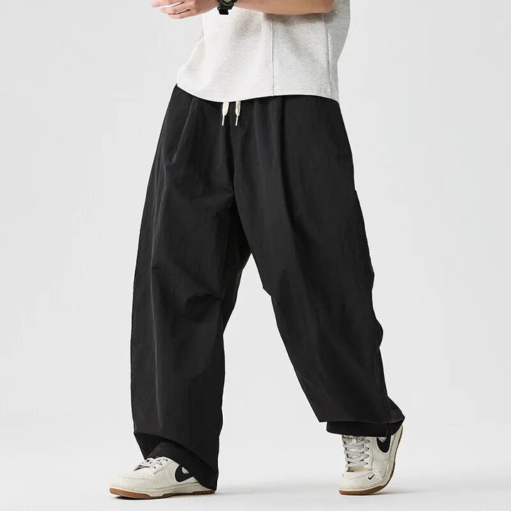 Men's Cotton Blend Wide Leg Pants | Bold Everyday Comfort Fit 8