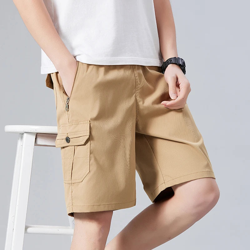 Men's Cotton Cargo Shorts | Lightweight Breathable Comfort | Versatile Summer Essential