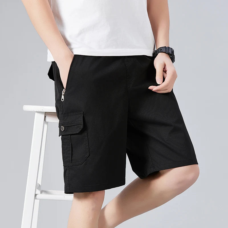 Men's Cotton Cargo Shorts | Lightweight Breathable Comfort | Versatile Summer Essential