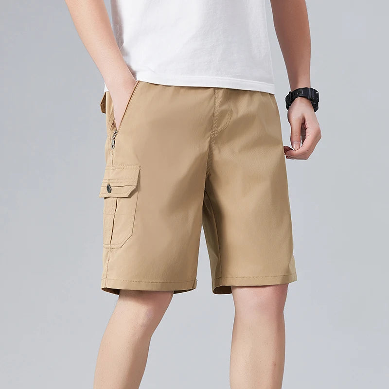 Men's Cotton Cargo Shorts | Lightweight Breathable Comfort | Versatile Summer Essential
