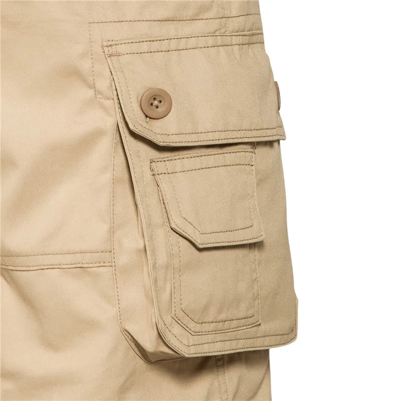 Men's Cotton Cargo Shorts | Lightweight Breathable Summer Style |