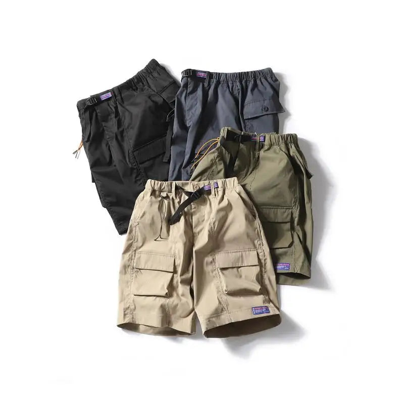 Men's Cotton Cargo Shorts | Lightweight Casual Summer Essential | Versatile Outdoor Style