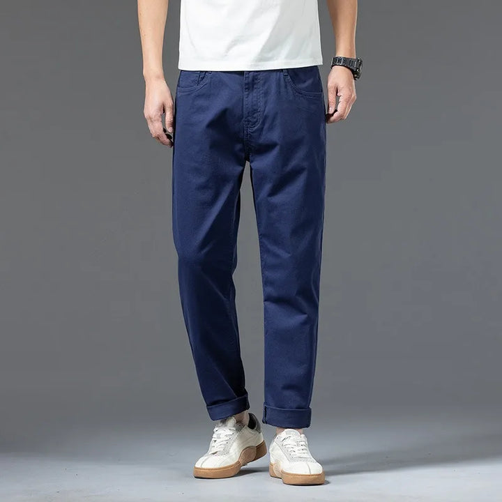 Men's Cotton Chino Pants | Comfortable Loose Fit Casual Trousers | Stylish Everyday Wear 3