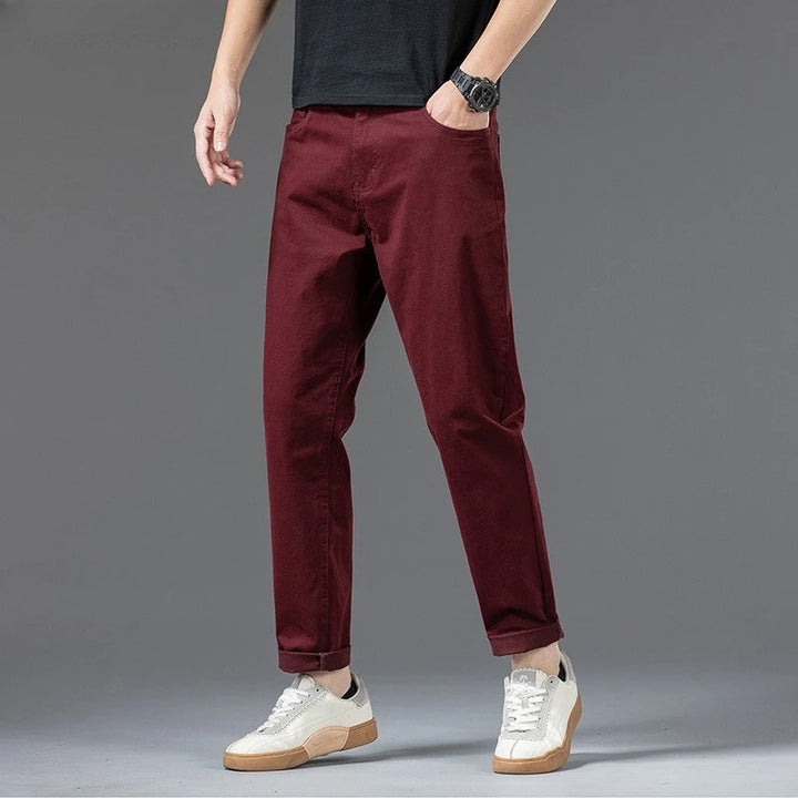 Men's Cotton Chino Pants | Comfortable Loose Fit Casual Trousers | Stylish Everyday Wear 7