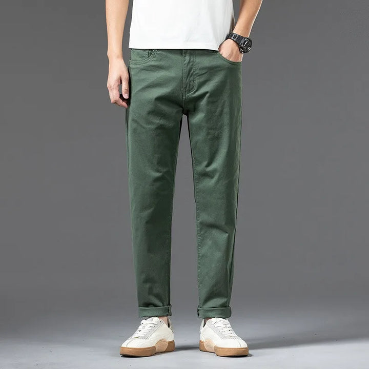 Men's Cotton Chino Pants | Comfortable Loose Fit Casual Trousers | Stylish Everyday Wear 8