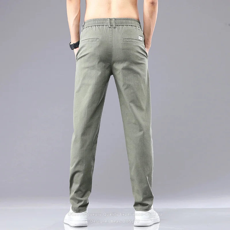Men's Cotton Chino Pants | Tailored Classic Comfort Fit 3