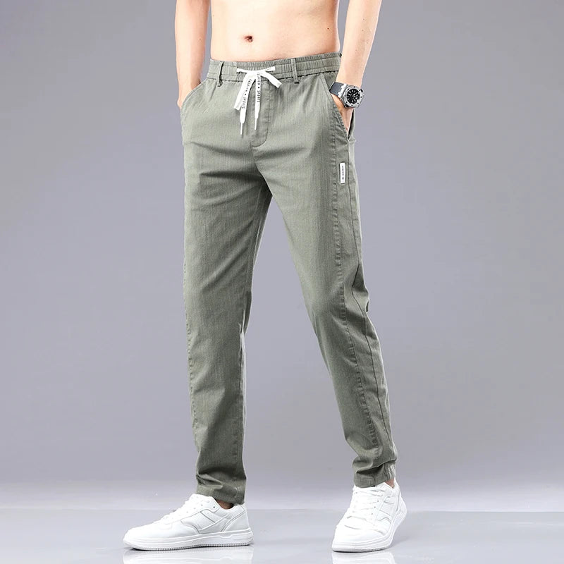 Men's Cotton Chino Pants | Tailored Classic Comfort Fit 6
