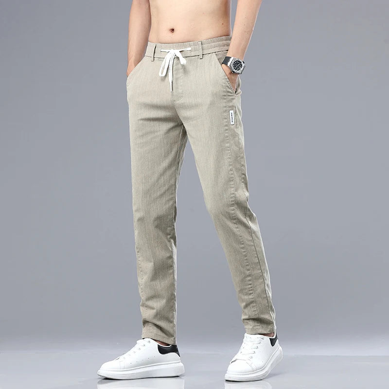 Men's Cotton Chino Pants | Tailored Classic Comfort Fit 9