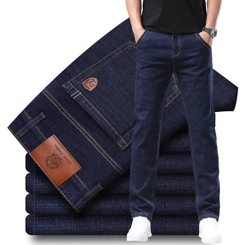 Men's Cotton Denim Jeans | Timeless Structured Elegance 1