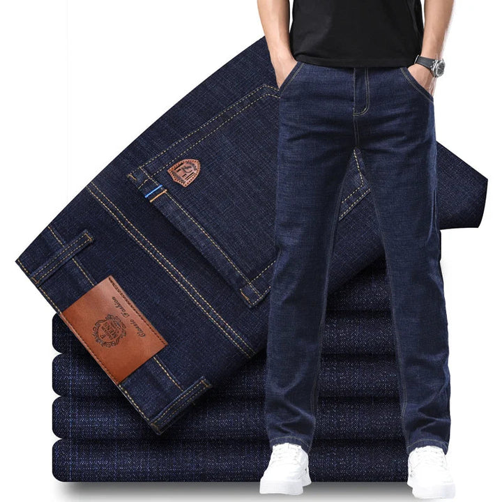 Men's Cotton Denim Jeans | Timeless Structured Elegance 1