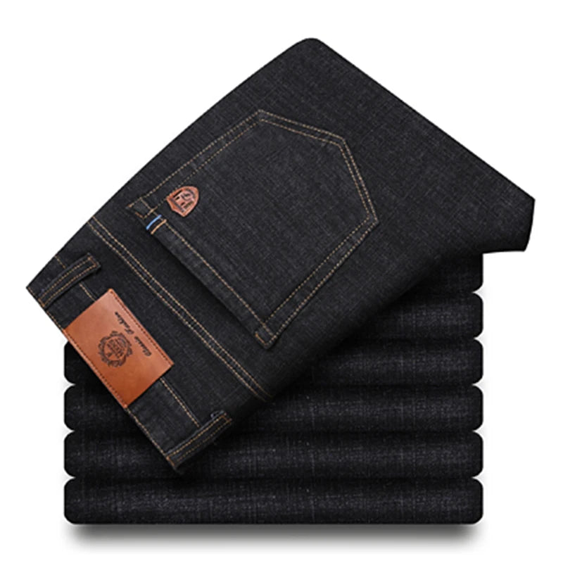 Men's Cotton Denim Jeans | Timeless Structured Elegance 4