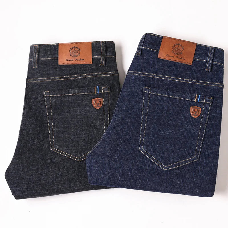Men's Cotton Denim Jeans | Timeless Structured Elegance 5