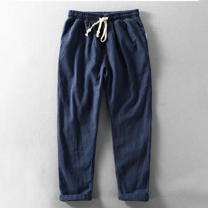 Men's Cotton Linen Casual Pants | Lightweight Breathable Comfort Fit 5