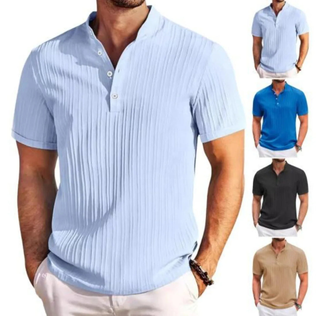 Men's Cotton Linen Casual Shirt | Breathable Retro Everyday Essential 0