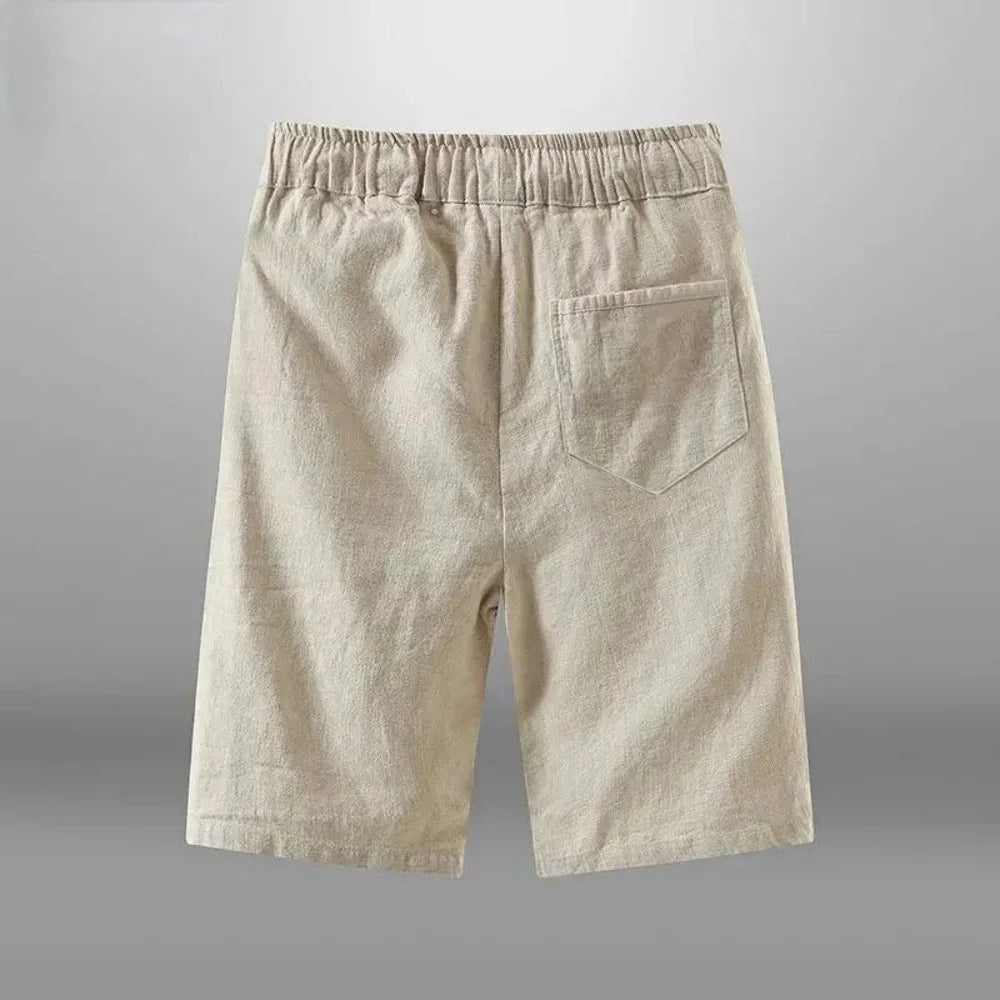 Men's Cotton Linen Casual Shorts | Lightweight Breathable Comfort Fit