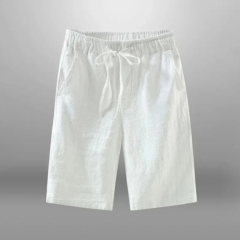 Men's Cotton Linen Casual Shorts | Lightweight Breathable Comfort Fit
