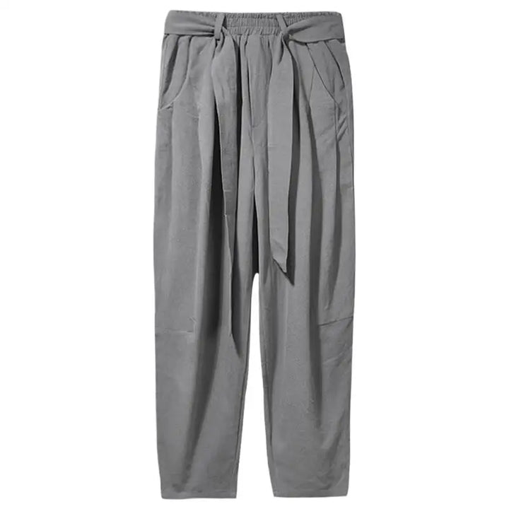 Men's Cotton Linen Harem Jogger Pants | Lightweight Breathable Comfort Fit