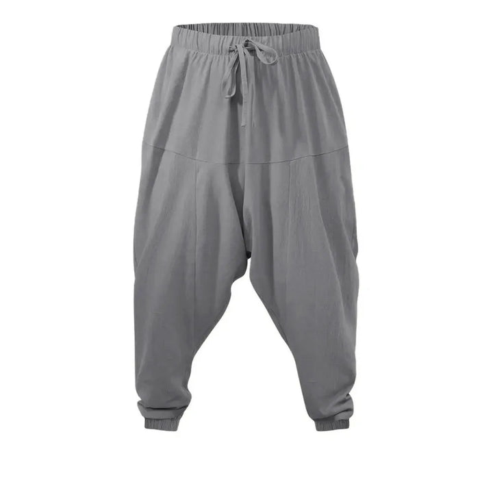 Men's Cotton Linen Harem Pants | Lightweight Breathable Comfort Fit |