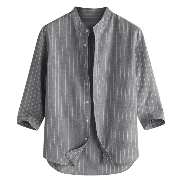 Men's Cotton Linen Long Sleeve Shirt | Lightweight Breathable Summer Essential 1