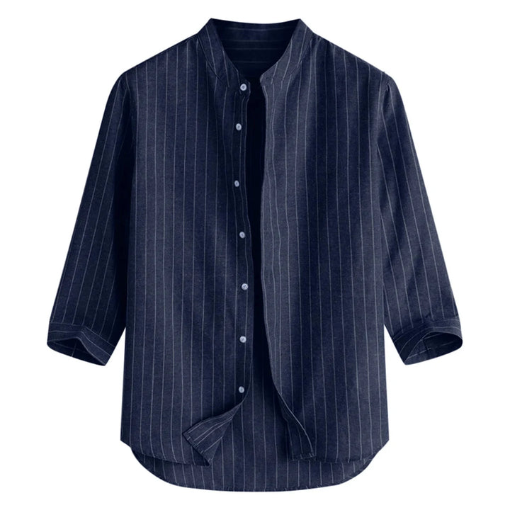 Men's Cotton Linen Long Sleeve Shirt | Lightweight Breathable Summer Essential 2