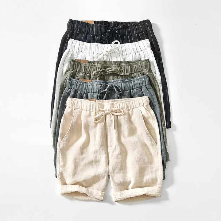 Men's Cotton Linen Summer Shorts | Lightweight Breathable Comfort