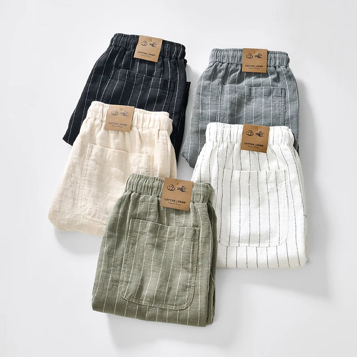 Men's Cotton Linen Summer Shorts | Lightweight Breathable Comfort