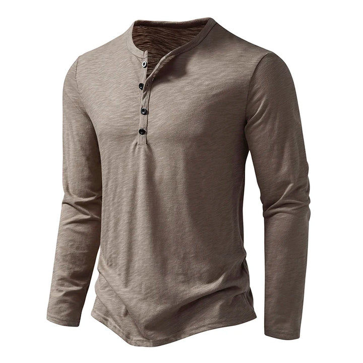 Men's Cotton Long Sleeve T-Shirt | Casual Autumn Comfort Fit 3