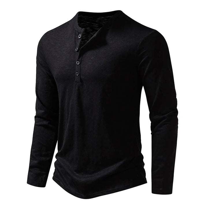 Men's Cotton Long Sleeve T-Shirt | Casual Autumn Comfort Fit 5