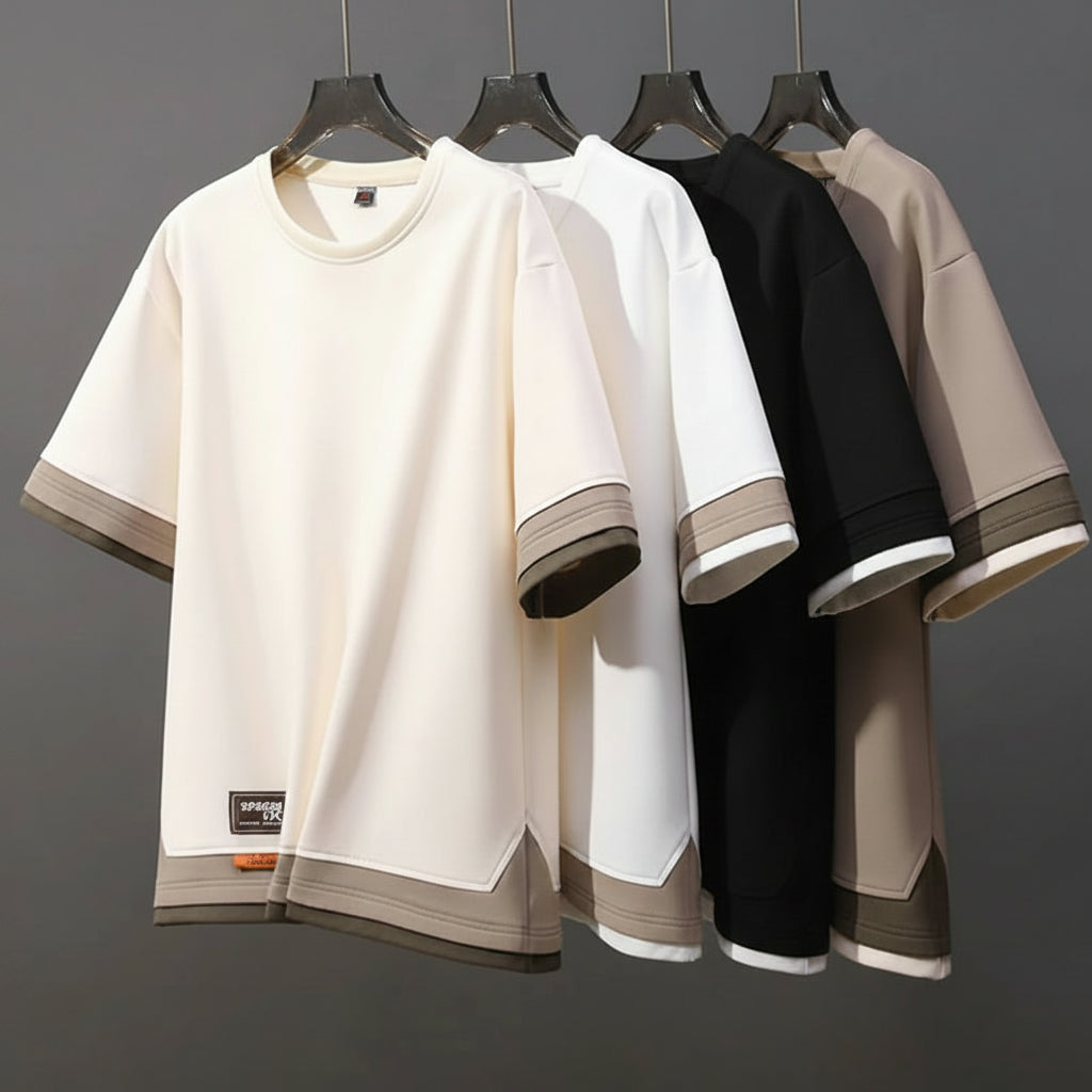 Men's Cotton Oversized T-Shirt | Soft Touch Summer Comfort Fit 0