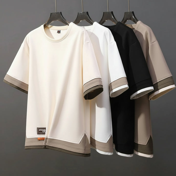 Men's Cotton Oversized T-Shirt | Soft Touch Summer Comfort Fit 0