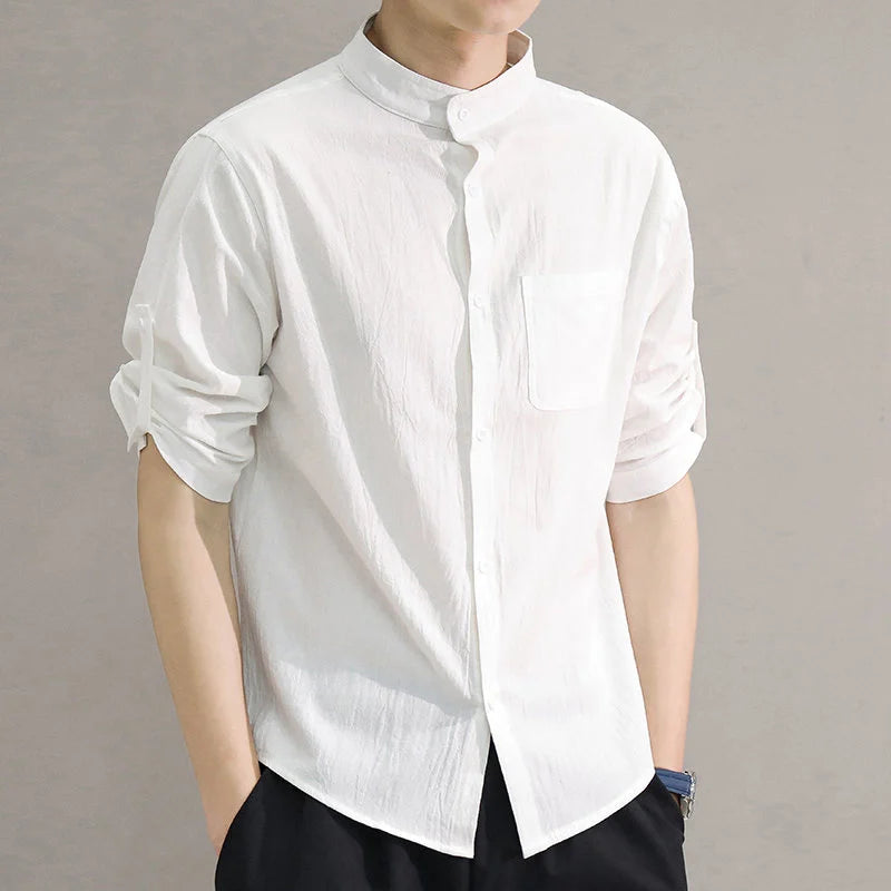 Men's Cotton Short-Sleeved Shirt | Stylish Breathable Summer Essential 4